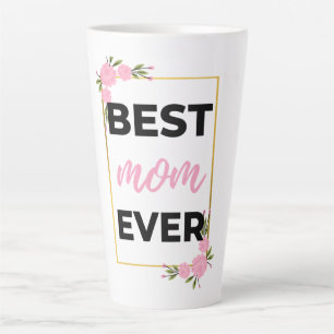 Caneca De Café Latte Best Mom Ever black