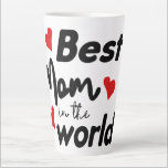 Caneca De Café Latte Best Mom In The World Mother's Day<br><div class="desc">In 2022 Mother's Day falls on Sunday March 27th (Sunday May 8th in the USA)</div>