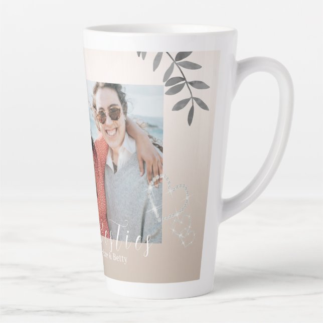 Caneca De Café Latte Bestias de Corações Latim (Direita)