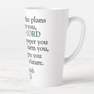 Caneca De Café Latte Bíblia Verse Jeremiah 29:11