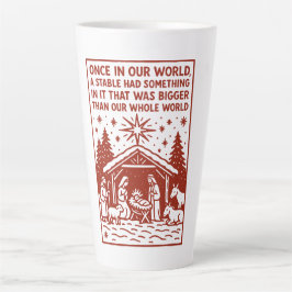 Caneca De Café Latte Bigger than our whole world 1