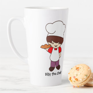 Caneca De Café Latte Billy the Chef Masterchef Print Latte Mug