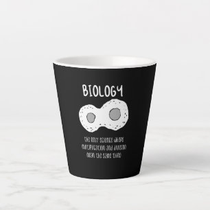 Caneca De Café Latte Biologia - Biologia O Único Presente de Ciência