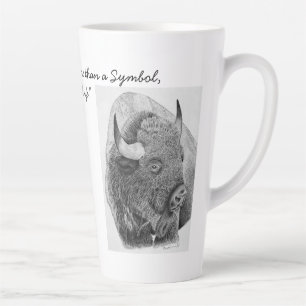 Caneca De Café Latte Bisão-americano