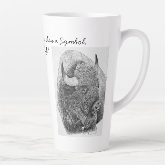 Caneca De Café Latte Bisão-americano (Direita)