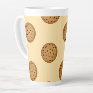 Caneca De Café Latte Biscoito de Chocolate Chip