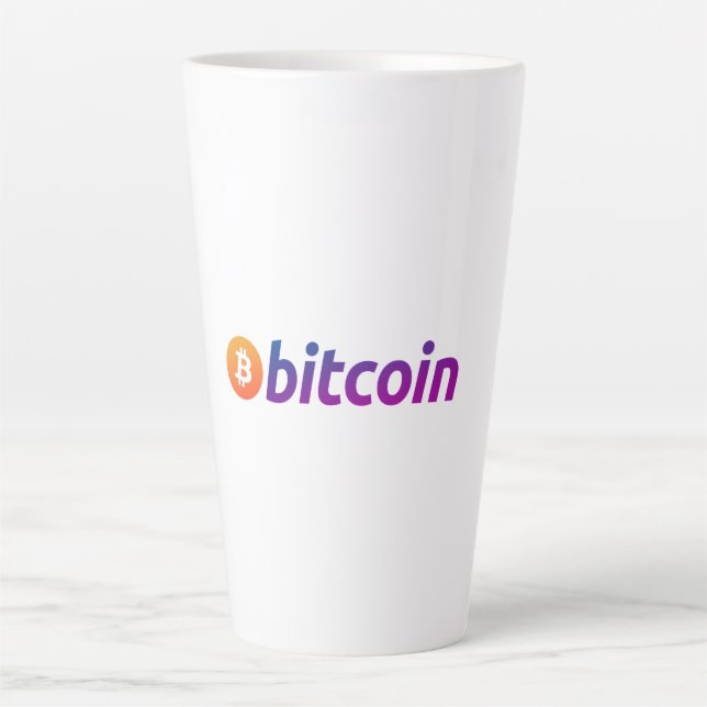 Caneca De Café Latte Bitcoin Miami (Frente)