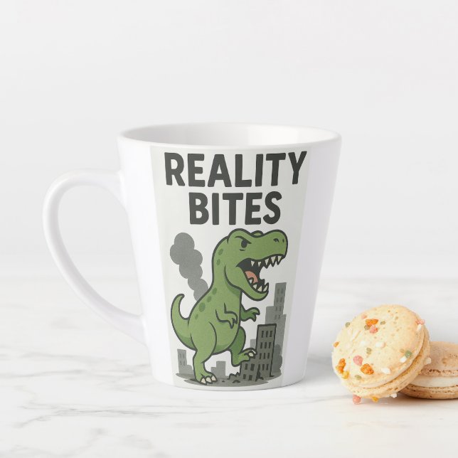 Caneca De Café Latte Bites de Realidade (In Situ)