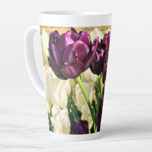 Caneca De Café Latte Black Hero Tulips, Oregon
