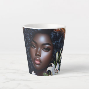Caneca De Café Latte Black Is Beauely Teacup