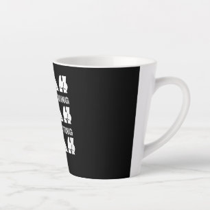 Caneca De Café Latte Blah Blah Blah Pare De Falar Comece A Agir Cheeky