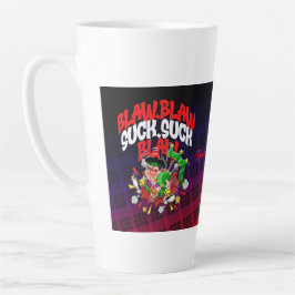 Caneca De Café Latte Blaw, Blaw, Chupa, Chupa, Blaw,