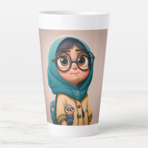 Caneca De Café Latte Blogueira de latas Hijab