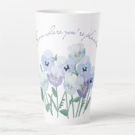 Caneca De Café Latte Bloom onde você está plantado