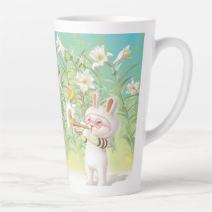 Caneca De Café Latte Blooming Lily