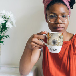 Caneca De Café Latte Blooms de inspiração: personalizados
