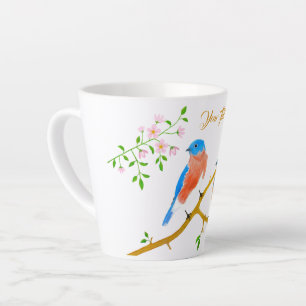 Caneca De Café Latte Bluebird