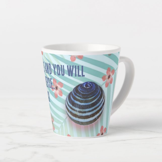 Caneca De Café Latte Boa Manhã, Universo Curto Lata (Ângulo direito)