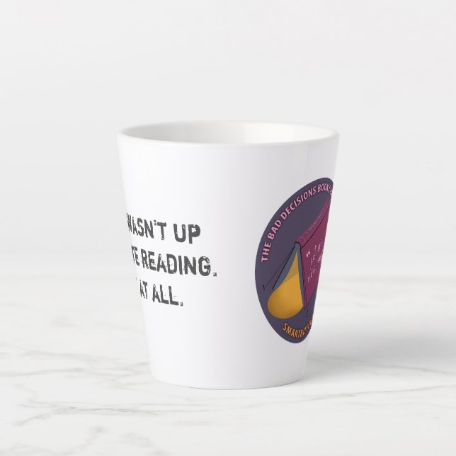 Caneca De Café Latte Boas Decisões Livro Extra Large Coffee Mug (Frente)