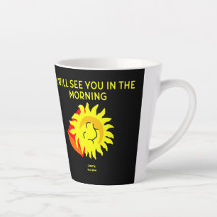 Caneca De Café Latte Boas Noites - Sol Pequeno - Canhão Latino