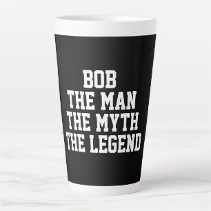 Caneca De Café Latte Bob: Homem, Mito, Lenda