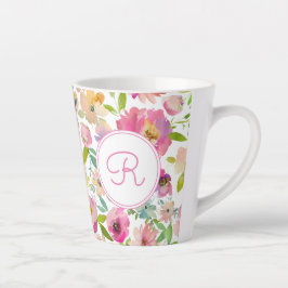 Caneca De Café Latte Boho Pastel Watercolor