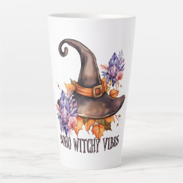 Caneca De Café Latte Boho Witchy Vibes Halloween 