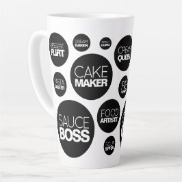 Caneca De Café Latte Bolas Engraçadas Socas Cook Chef Títulos de Trabal