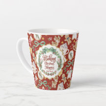 Bolo de Natal Retro do Papai Noel com a Vovó de Ve