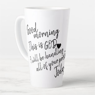 Caneca De Café Latte Bom dia