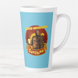 Caneca De Café Latte Bom dia Sunshine Engraçado Pé Grande