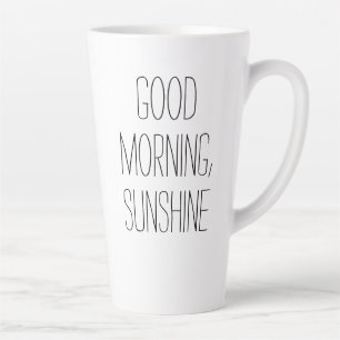 Caneca De Café Latte Bom dia, Sunshine Latte Mug