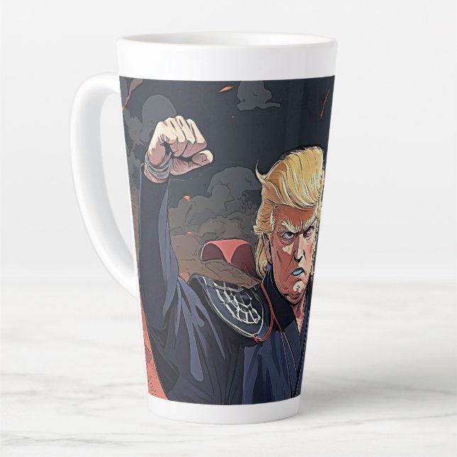 Caneca De Café Latte Bomba de Anime - Pé Levantado (Ângulo esquerdo)