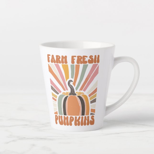 Caneca De Café Latte Bombeiros frescos de Fazenda retrô (Direita)