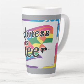 Caneca De Café Latte Bondade é Queer - Projetada por ShelloCB