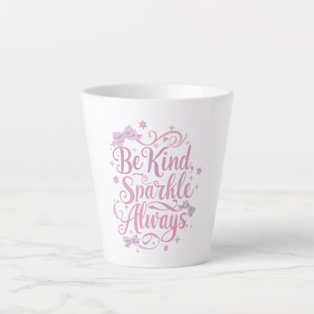 Caneca De Café Latte Bondade Motivacional e Dizer (Frente)
