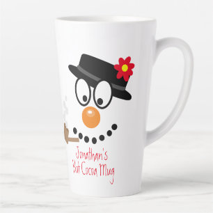 Caneca De Café Latte Boneco de Neve de Natal Desenho Personalizado Caca