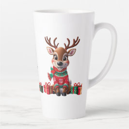 Caneca De Café Latte Bonita Tendência Moderna Humor Engraçado Natal