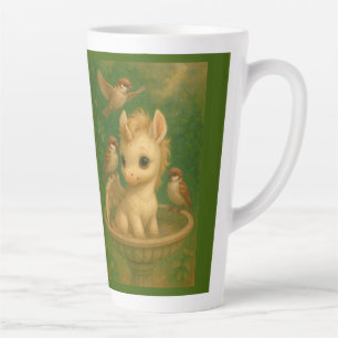 Caneca De Café Latte Bonito, de olhos grandes, bebê unisus, pegasus uni