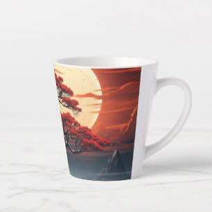 Caneca De Café Latte Bonsai Tree