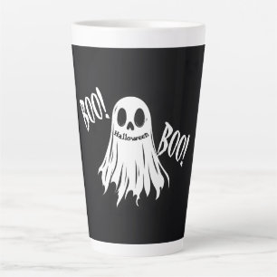 Caneca De Café Latte BOO! - Um Grin Fantástico