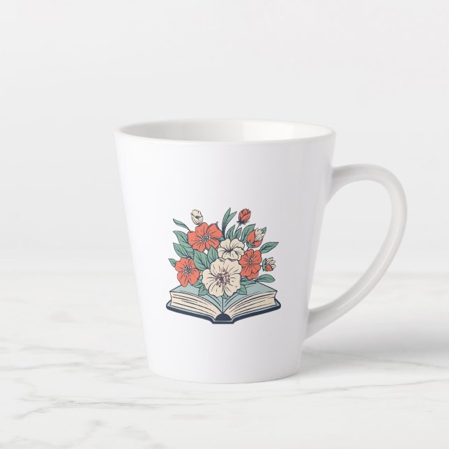 Caneca De Café Latte Book Latte Mug (Direita)
