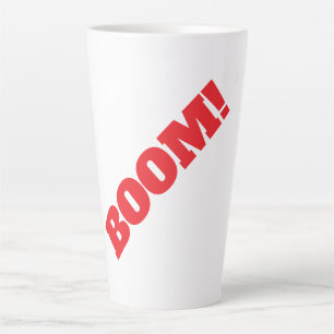 Caneca De Café Latte BOOM Profissional elegante moderno minimalista sim