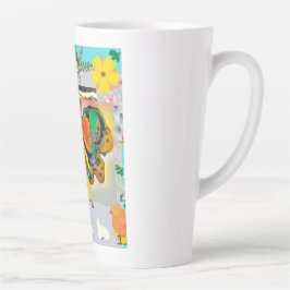 Caneca De Café Latte Borboleta
