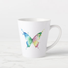Caneca De Café Latte Borboleta
