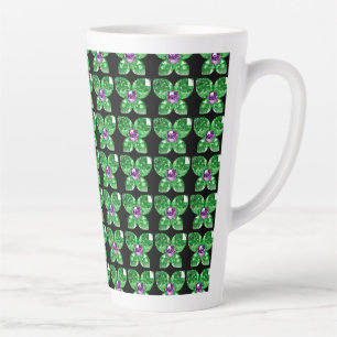 Caneca De Café Latte borboleta