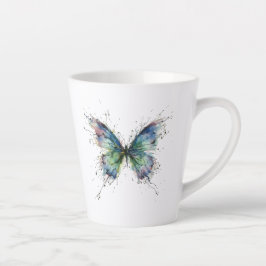 Caneca De Café Latte Borboleta