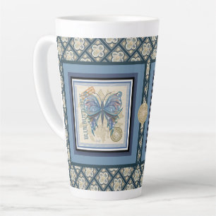 Caneca De Café Latte Borboleta do gabinete de criação G