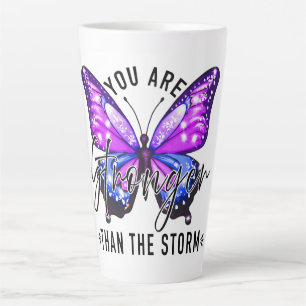 Caneca De Café Latte Borboleta Mais Forte