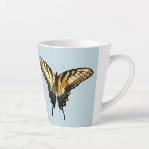 Caneca De Café Latte Borboleta Rabo de Andorinha III Foto Colorida Boni